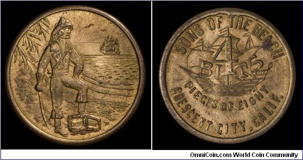 Crescent City 1938 festival trade coin.