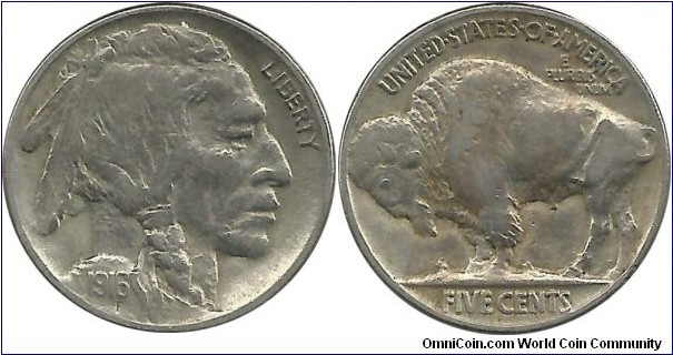 USA 5 Cents 1916