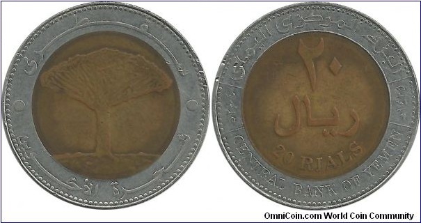 Yemen-United 20 Riyals 1425-2004