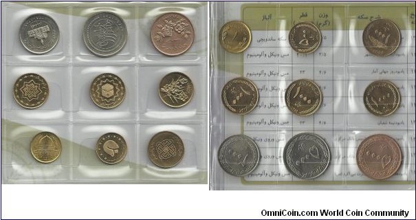 Iran Commemorative Coin Album - Coins