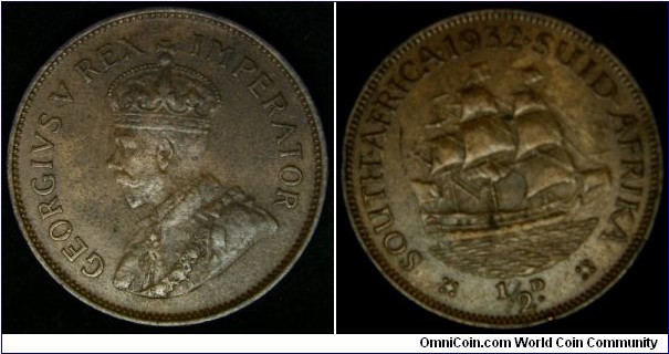 1/2 PENNY - XF+