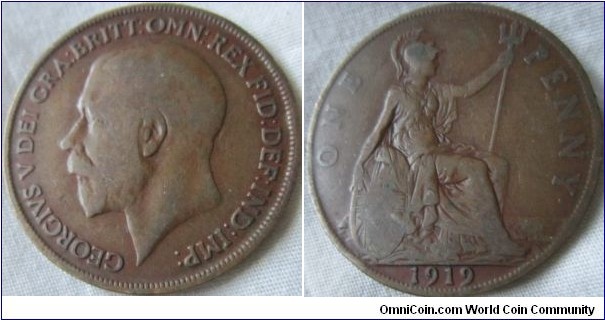 1919 penny, struck on a KN planchet, however a RM issue
