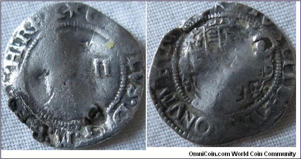 Charles I halfgroat, 1641 issue with star