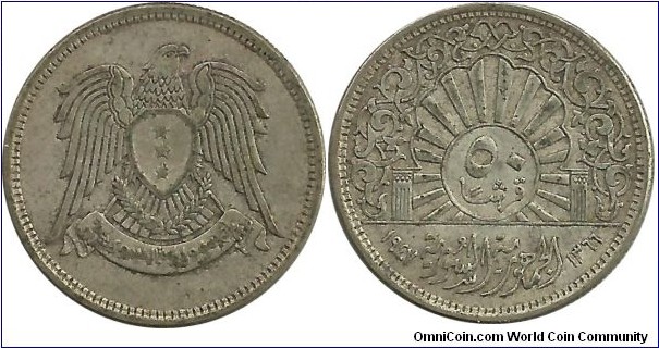 Syria 50 Piastres 1947