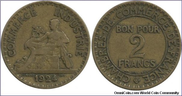 France 2 Francs 1924