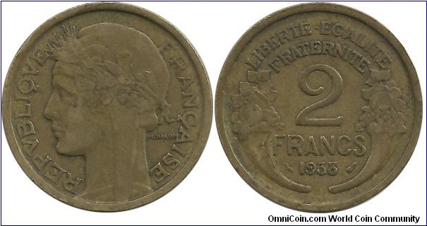 France 2 Francs 1938