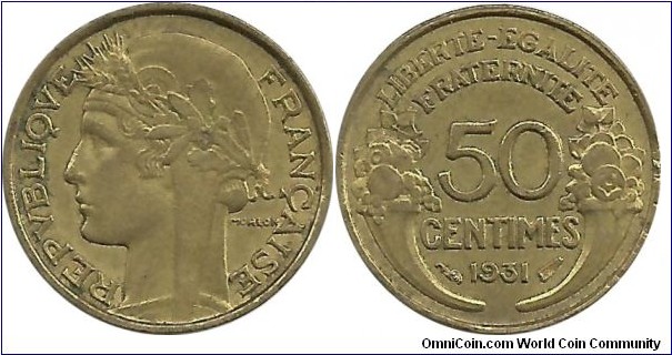 France 50 Centimes 1931
