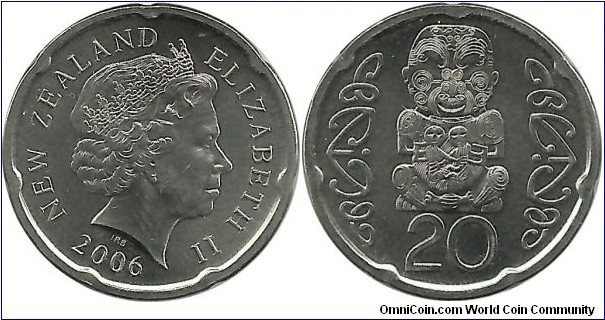 NewZealand 20 Cents 2006
