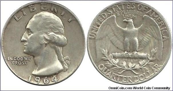 USA ¼ Dollar 1964