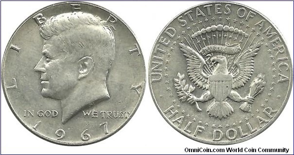 USA ½ Dollar 1967