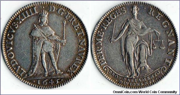 silver jeton issued for the Burgundian Parliament at Dijon.