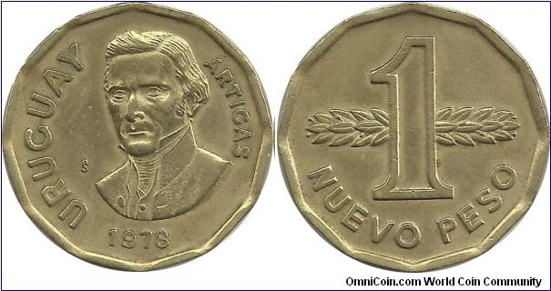Uruguay 1 Nuevo Peso 1978
