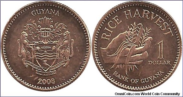 Guyana 1 Dollar 2008