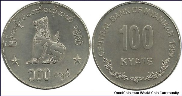 MyanMar 100 Kyats 1999