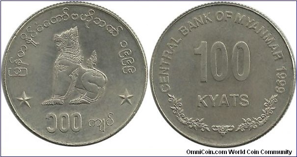 MyanMar 100 Kyats 1999