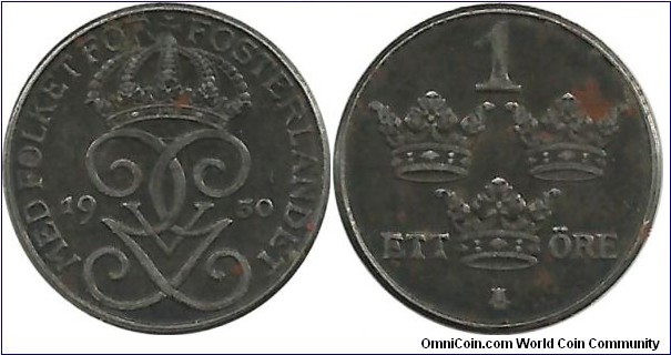 Sweden 1 Öre 1950