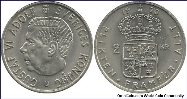 Sweden 2 Kronor 1970 - CuNi