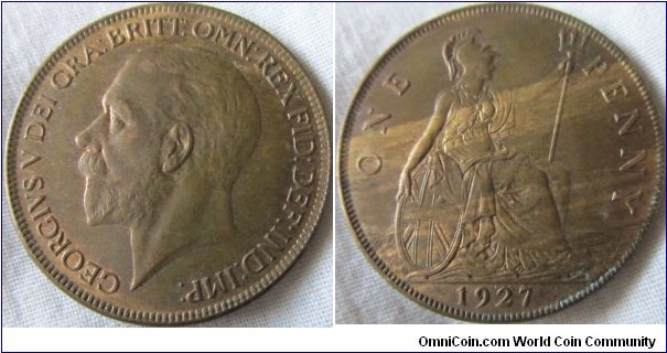 1927 EF penny