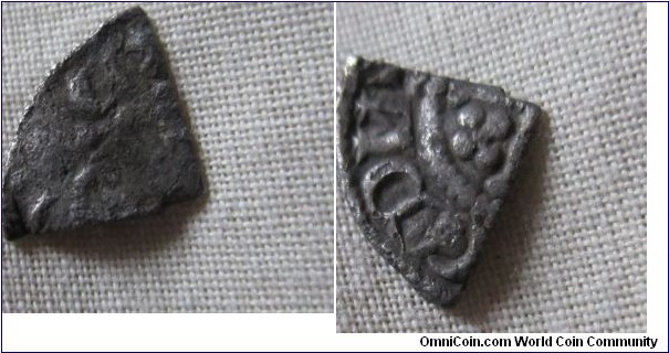 short coss penny cut Quarter of Bury ST edmunds, possibly of John
