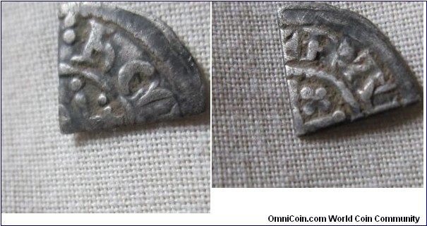Another Cut quarter short cross penny, hard to Identify but possibly RAUF of london
