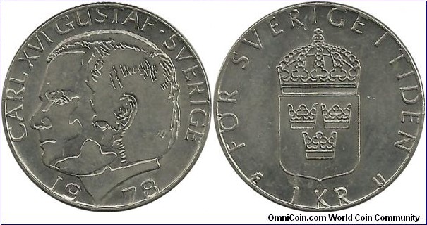 Sweden 1 Krone 1978