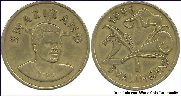 Swaziland 2 Emalangeni 1996