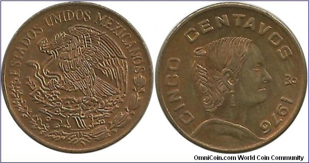 Mexico 5 Centavos 1976