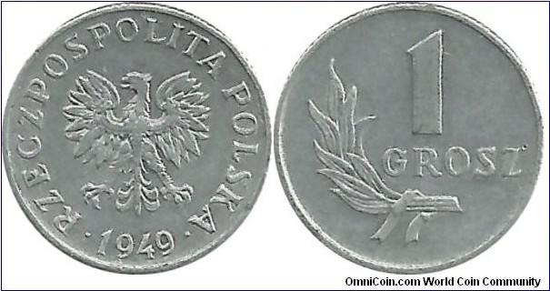 Poland 1 Grosz 1949
