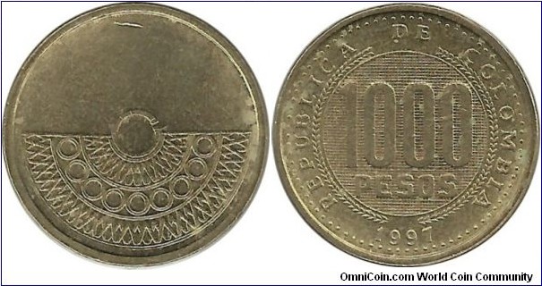 Colombia 1000 Pesos 1997