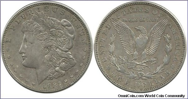 USA 1 Dollar 1921D (Morgan)