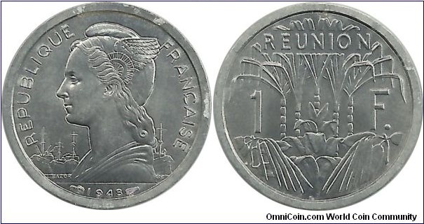 Reunion 1 Franc 1948