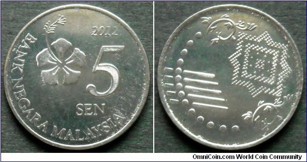 Malaysia 5 sen.
2012