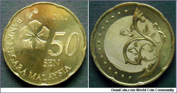 Malaysia 50 sen.
2012