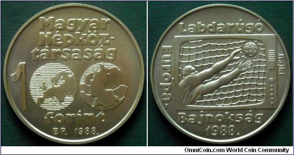 Hungary 100 forint.
1988, European Football Championship 1988. 
UEFA Euro 1988 was held in West Germany.