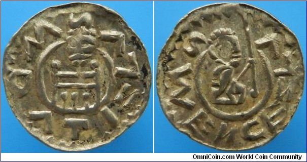 Bohemia, Vratislav II.(I.) Duke 1061-1085, King 1085-1092, AR denarius, 0,646g, Prague mint?, minted before 1085