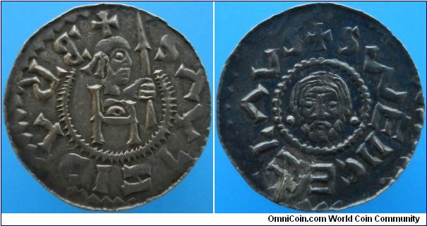 Bohemia, Břetislav II. Duke 1092-1100, AR denarius, 0,808g, Prague mint?