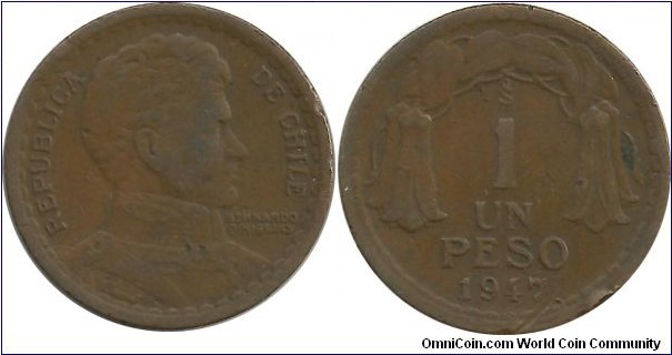 Chile 1 Peso 1947