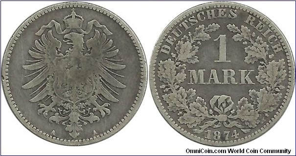 Germany 1 Mark 1874
