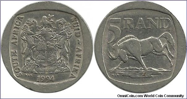 SouthAfrica 5 Rand 1994