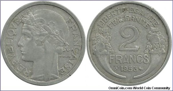 France 2 Francs 1958