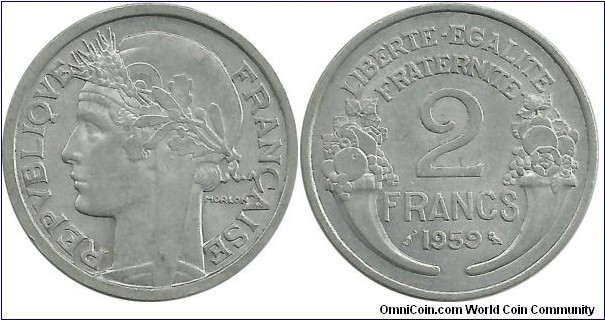 France 2 Francs 1959