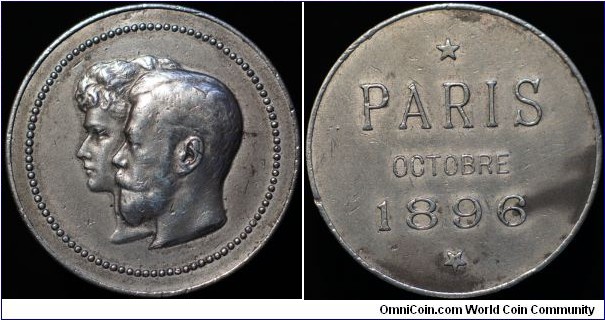 1896 Token (medal) Paris Octobre 