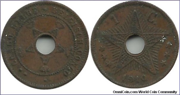 BelgianCongo 1 Centime 1910