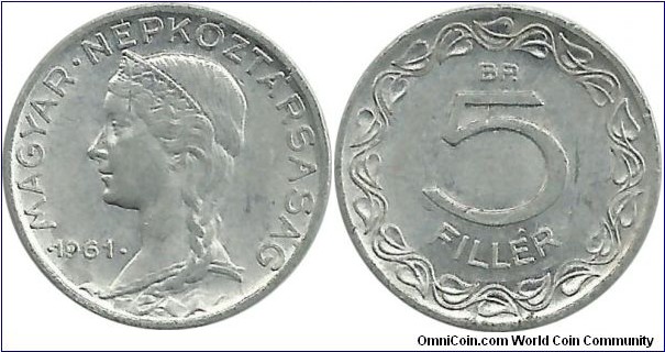 PRHungary 5 Filler 1961