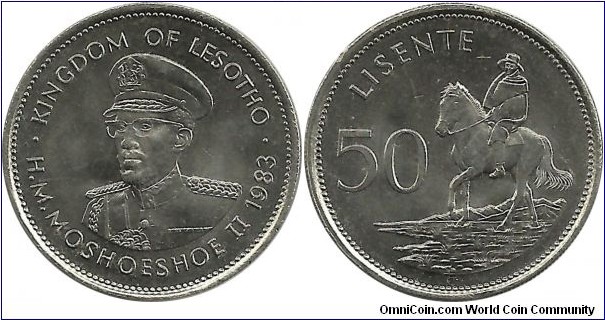 Lesotho 50 Lisente 1983