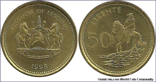 Lesotho 50 Lisente 1998