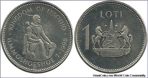 Lesotho 1 Loti 1998