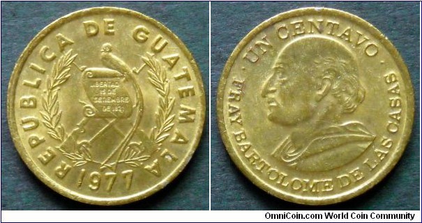 Guatemala 1 centavo.
1977
