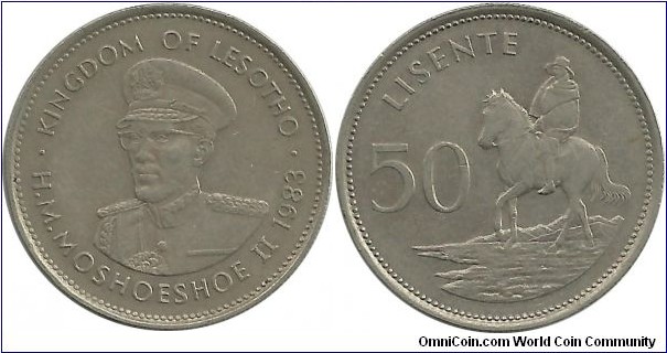 Lesotho 50 Lisente 1983