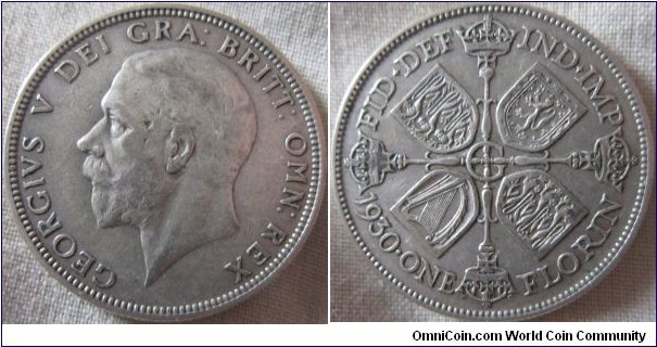 1930 Florin, VF grade